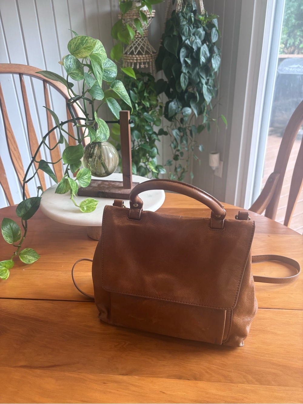 HOBO International Meter Crossbody Bag Genuine Leather